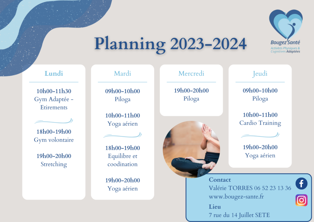 plannig des cours BS