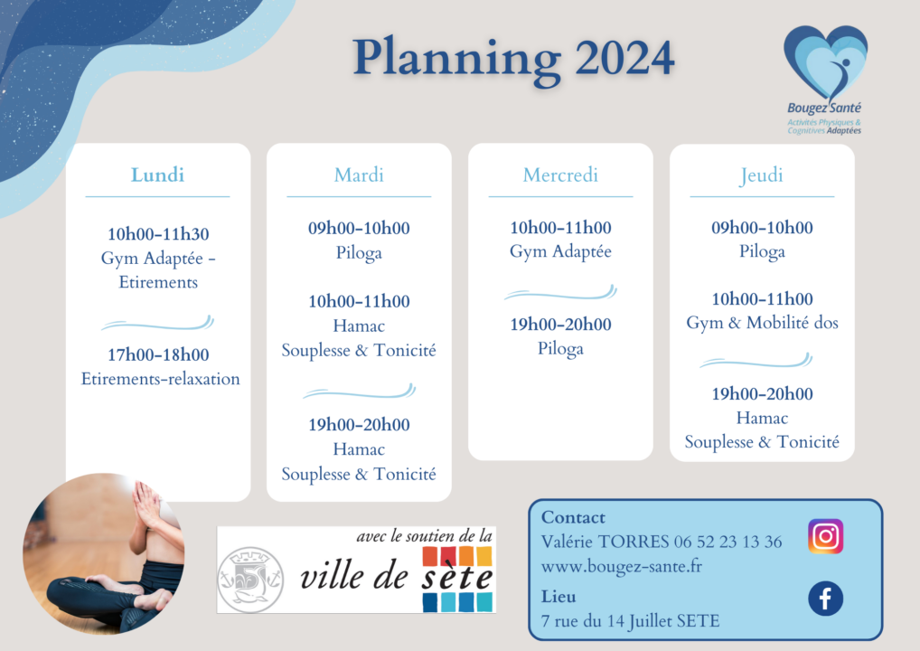 planning cours 2024